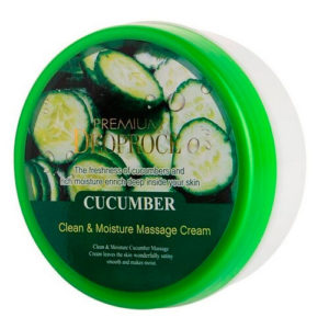 Deoproce Крем массажный с огурцом - Premium clean & moisture cucumber massage cream, 300г
